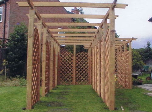 bespoke wooden pergolas.