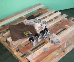 make a coffee table out of pallets