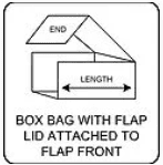 Box Bag Flap Lid Front